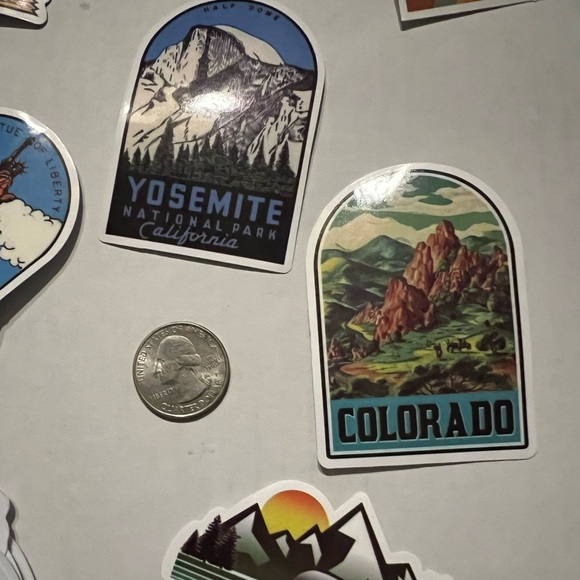 Yosemite Park Outdoor Adventure Journey Wander Traveler Explore Sticker - Picture 8 of 11